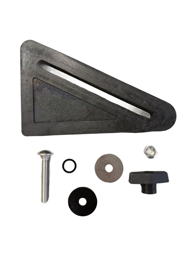 [New Style] Adjustable Cleat Set with Carriage Bolt Hardware (MyGlassTruck)