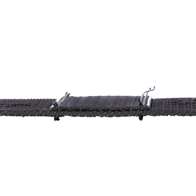 Black Roller Webbing, 8in x 2in (holes punched & double layered)